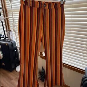 The Hippie Shake Groovy, Striped Flared, Pants